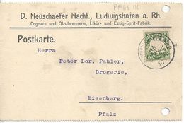 Bavaria 1910 P.Postkarte (D.Neuschaefer) (o) Ludwigshafen-Eisenberg 6.APR.10 - Autres & Non Classés
