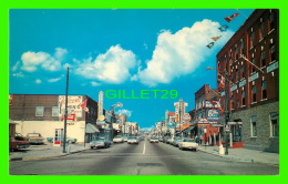 NORTH BAY, ONTARIO - MAIN STREET LOOKING WEST FROM WYLD STREET - ANIMATED WITH OLD CARS - WORLD WIDE SALES - - North Bay