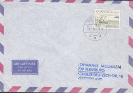 Greenlnd Luftpost Air Mail GODTHÅB Nuuk 1976 Cover Brief FLENSBURG Germany (Cz. Slania) Stamp - Cartas & Documentos