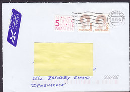 Netherlands PRIORITY Prioritaire Label 's-GRAVENHAGE 2010 Cover Brief BRØNDBY STRAND Denmark Beatrix Stamps - Brieven En Documenten