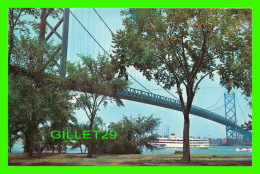 WINDSOR, ONTARIO - FERRY TO BOB-LO ISLAND PASSING UNDER AMBASSADOR BRIDGE - WORLD WIDE SALES AGENCIES LTD - - Windsor