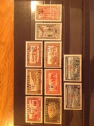 French Morocco 1938 Charity Stamps O/p O.S.E. Mint SG 203-12 Yv 153-60 + Pa 41-2 - Unused Stamps