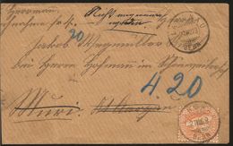 J) 1879 SWITZERLAND, AIRMAIL CIRCULATED COVER, FROM BERN TO MURI - 1843-1852 Federal & Cantonal Stamps