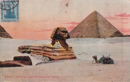 EGYPT The Sphinx And The Pyramid Of Cheops - Sphynx