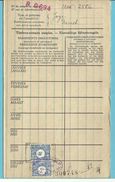 Dokument Met Zegels LIJFRENTEZEGEL / Timbres De Retraite Met Privestempel ROULERS 1939-40 - Documenti