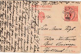 AMBULANT/BAHNPOST :ENTIER  Met PZ (Zweden)  "PLK . 134 / 20.4.1920" - Other & Unclassified