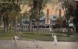Omaha Nebraska, Happy Hollow Club, Tennis Courts, C1900s/10s Vintage Postcard - Omaha