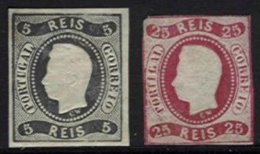 PORTUGAL, AF 19, 22: Yv 18, 21, (*) MNG, Ave/Fine, Cat. € 690,00 - Neufs