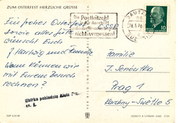 L3758 - DDR (1970) 86 Bautzen / Budysin: The Postal Code In The Address And In The Sender's Address Do Not Forget! - Zipcode
