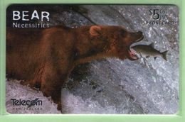 New Zealand - Chipcards - 2002 The Bear Necessities - $5 Alaskan Brown Bear - VFU - Card 094 - Nuova Zelanda