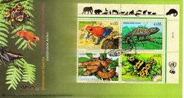 NATIONS UNIES (ONU) - FDC 16.03.2006 ESPECES MENACEES D'EXTINCTION 2006 (blocs De 4) Valeur 4 X 0.55 Euro - Sonstige & Ohne Zuordnung