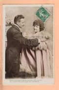 Cpa Cartes Postales Ancienne - Fantaisie Couple - Apres Le Bal - Couples