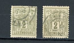 LUXEMBOURG : DIVERS N° Yvert  48 2 Teintes OBLI. - 1882 Allegorie