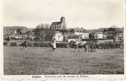 Léglise - Panorama Pris Du Chemin De Mellier - Dame, Vaches - écrite 1943 - Léglise