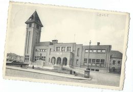 Leuze - Hôtel De Ville Et Monument - écrite Vers 1957 - Eghezée