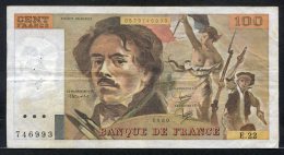 250-France Billet De 100 Francs 1980 E22 - 100 F 1978-1995 ''Delacroix''