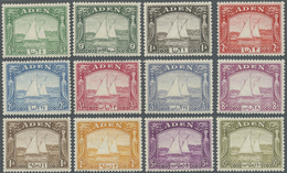 * Aden: 1937, Dhow Definitives Complete Set To 10r., Mint Lightly Hinged, Very Scarce Set! SG. £ 1.200 - Yemen