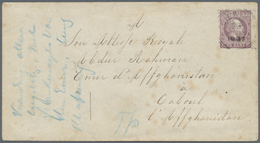 GA Afghanistan: 1897, 25c Stationery Envelope Addressed In French "To His Royal Highness, Emir Of Affghanistan, At Cabou - Afghanistan