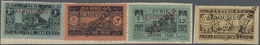 Alawiten-Gebiet - Portomarken: 1925, Postage Due Issue Four Values Tied By U.P.U. Oneliner "SPECIMEN" In Black, Mounted - Altri & Non Classificati
