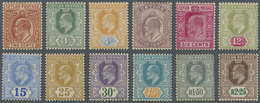 */** Ceylon / Sri Lanka: 1903/1905, 2c. To 2r.25, Wm Crown CA, Complete Set Of Twelve Value, Fresh Colours, Mint O.g., F - Sri Lanka (Ceylan) (1948-...)