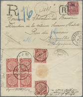 Br China: 1901. Registered Envelope Addressed To Belgium Bearing Chinese Imperial Post SG 110, 2c Red (6) Tied By Hankow - Autres & Non Classés