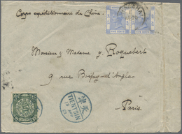 Br China: 1901. Envelope (creased, Vertical Fold At Right) Endorsed 'Corps Expeditionnaire De Chine' Addressed To France - Autres & Non Classés