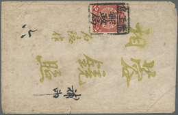 Br China: 1901. Native Envelope Bearing Chinese Imperial Post SG 110, 1c Red Tied By Framed Native Tombstone. Very Fine. - Other & Unclassified