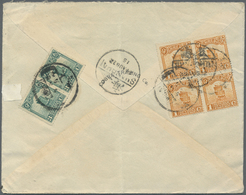 GA/Br/ China: 1901/24 (ca.)., Covers (3, One With Stamp Missing) And Field Postcard 1901 With Painting On Reverse; Plus - Autres & Non Classés