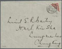 Br China: 1904, Chungking Provisional: 2 C. Bisect Tied Lunar Dater "Szechwan Chungking 3 -.6.25", Local Usage, Vert. Cr - Other & Unclassified