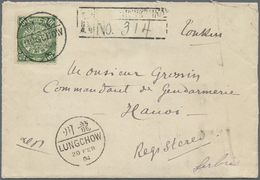 Br China: 1904. Registered Envelope (opened For Display) Addressed To Hanoi Bearing Chinese Imperial Post SG 110, 2c Red - Other & Unclassified