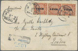 Br China: 1913. Registered Envelope From The 'Grand Hotel Des Wagons-Lits, Pekin' Addressed To London Bearing SG 196, 4c - Autres & Non Classés