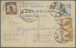 Br/GA China: 1920/37, To Germany: Covers (2 Inc. Registered 1920 Via Canada And London And 1937 Eurasia Aviation Co. Bus - Autres & Non Classés