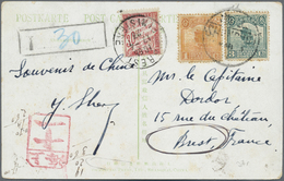 Br China: 1923. Picture Post Card Of 'Yuen Ming Yuen Ruins Peking' Addressed To France Bearing Chinese Imperial Post SG - Autres & Non Classés