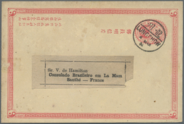 GA China - Ganzsachen: 1904. Imperial Chinese Post Postal Stationery Card (few Spots) 1c Pink Cancelled By Lungchow Date - Postcards