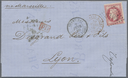 Br China - Fremde Postanstalten / Foreign Offices: French Offices, 1869. Envelope Addressed To France Bearing French 'Na - Altri & Non Classificati