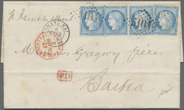 Br China - Fremde Postanstalten / Foreign Offices: French Offices, 1874. Envelope Addressed To Corsica Bearing France 'C - Altri & Non Classificati