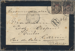 Br China - Fremde Postanstalten / Foreign Offices: French Offices, 1903. Registered Mourning Envelope (small Stains) Add - Other & Unclassified