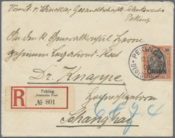 Br China - Fremde Postanstalten / Foreign Offices: German Offices, 1904. Registered Envelope Addressed To Shanghai Beari - Autres & Non Classés