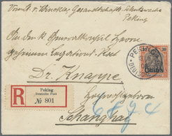 Br China - Fremde Postanstalten / Foreign Offices: German Offices, 1904. Registered Envelope Addressed To Shanghai Beari - Altri & Non Classificati