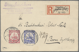 Br China - Fremde Postanstalten / Foreign Offices: German Offices, 1910. Registered Envelope Addressed To Germany Bearin - Other & Unclassified