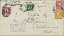 Br China - Fremde Postanstalten / Foreign Offices: United States, 1919. Registered Envelope Addressed To Holland Bearing - Other & Unclassified