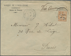 Br China - Fremde Postanstalten / Foreign Offices: French Offices, 1919. Envelope (creased) Addressed To France Bearing - Autres & Non Classés