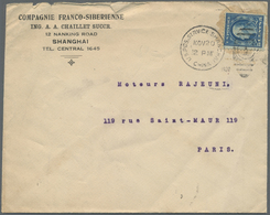 Br China - Fremde Postanstalten / Foreign Offices: United States, 1920. Envelope (roughly Opened, Toned) Addressed To Pa - Autres & Non Classés