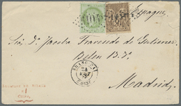 Br China - Besonderheiten: 1878, Ceres 5 C. And Sage 30 C. Each Tied "5104" To Small Cover W. "SHANG-HAI 24 AOUT 78" Alo - Altri & Non Classificati