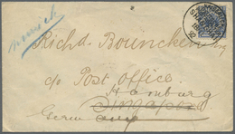 Br China - Besonderheiten: German Offices, 1892, Forerunner 20 Pf. Blue Tied "KDPA SHANGHAI 18 II/92" To Cover Originati - Other & Unclassified