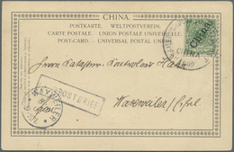 China - Besonderheiten: German Offices / Field Post, 1898, 5 Pf. Steep Tied Scarce Large "Imperial German Field Post In - Other & Unclassified