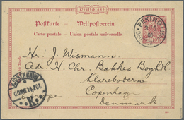 GA China - Besonderheiten: German Offices, 1900,  "Pechihli", Germany Unovpt.  10 Pf. UPU Card Crown/eagle Used  "PEKING - Altri & Non Classificati