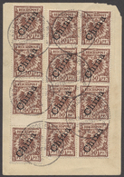 Br China - Besonderheiten: German Fieldpost In China: 1901, Overprint Issue 50 Pfg., Block Of 8 And Vertical Strip Of 4 - Other & Unclassified