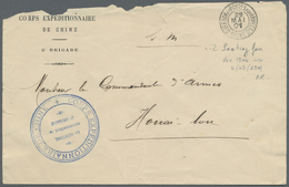 Br China - Besonderheiten: French Military Mail, Boxer Upheaval, 1901, Cover (faults) With Large Blue "Corps Expeditionn - Other & Unclassified