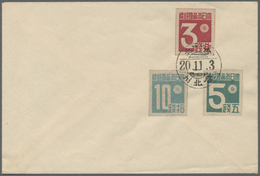 Br China - Taiwan (Formosa): 1945, Japanese Period, Local Issue, Cypher Issue On Three Cto Covers All From Taipeh (Taiho - Other & Unclassified